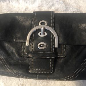 Black Leather Shoulder Bag